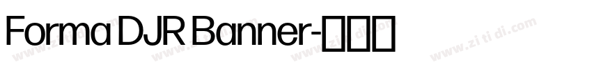Forma DJR Banner字体转换